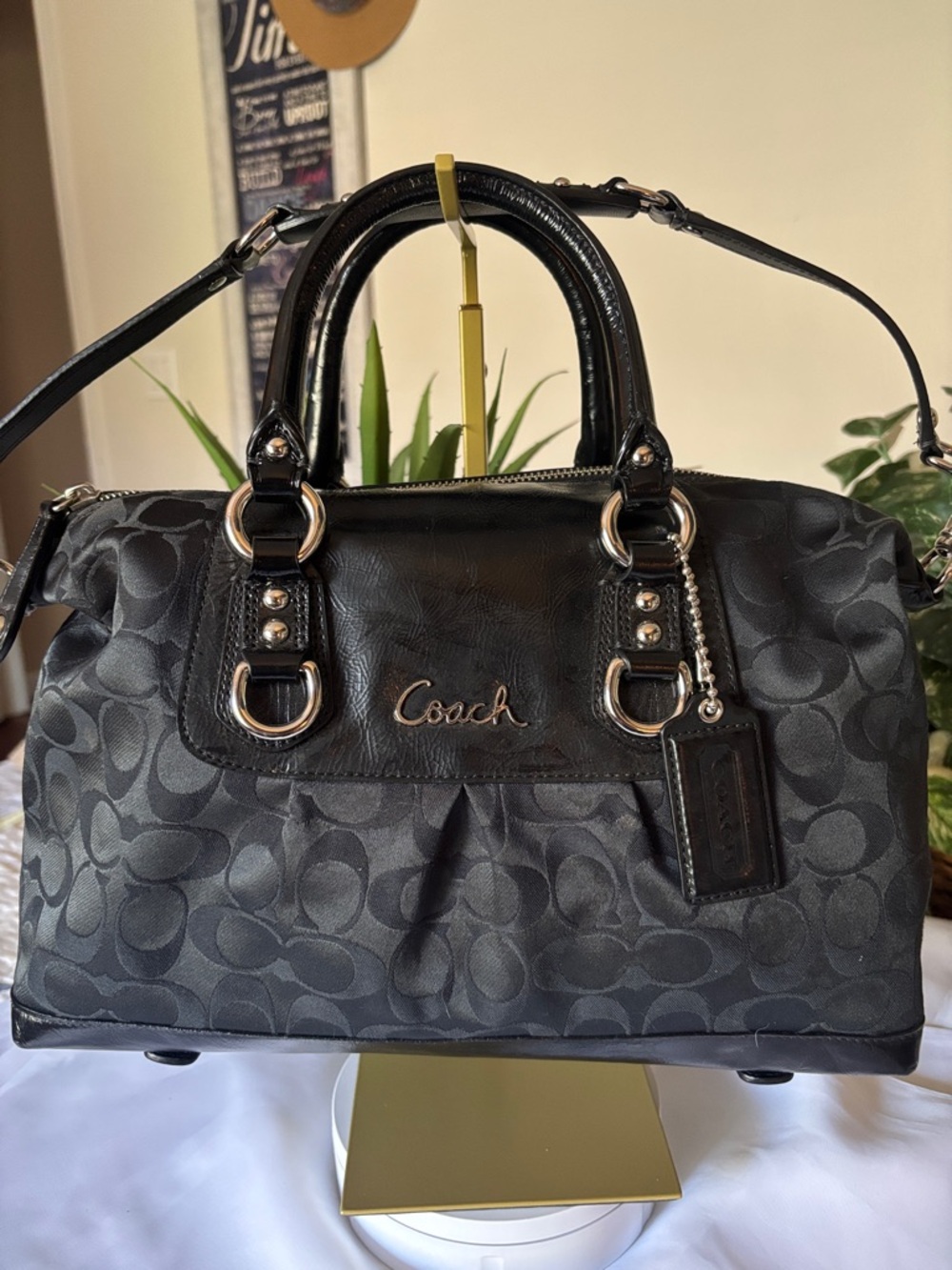 Coach Ashley Signature Satchel F15443